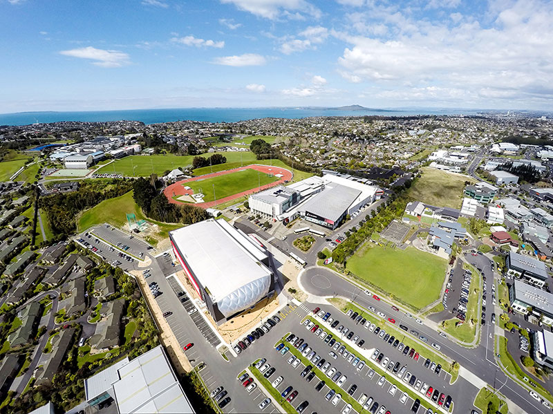 Aerial shot of AUT Millennium