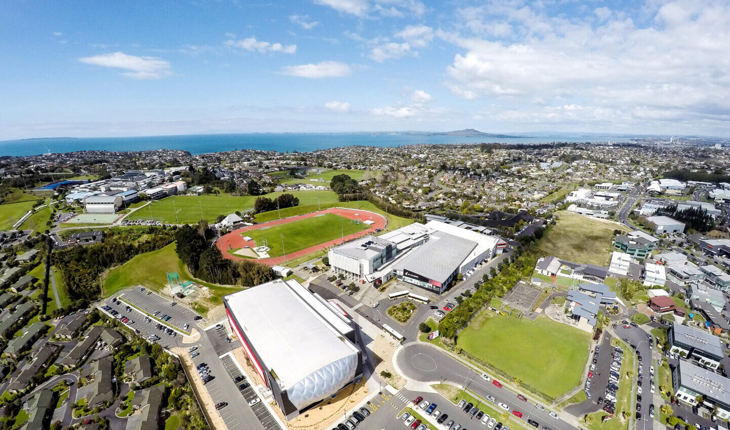 Aerial photo of AUT Millennium facilities