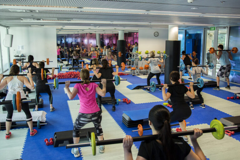 A Step in the Group Fitness Studio