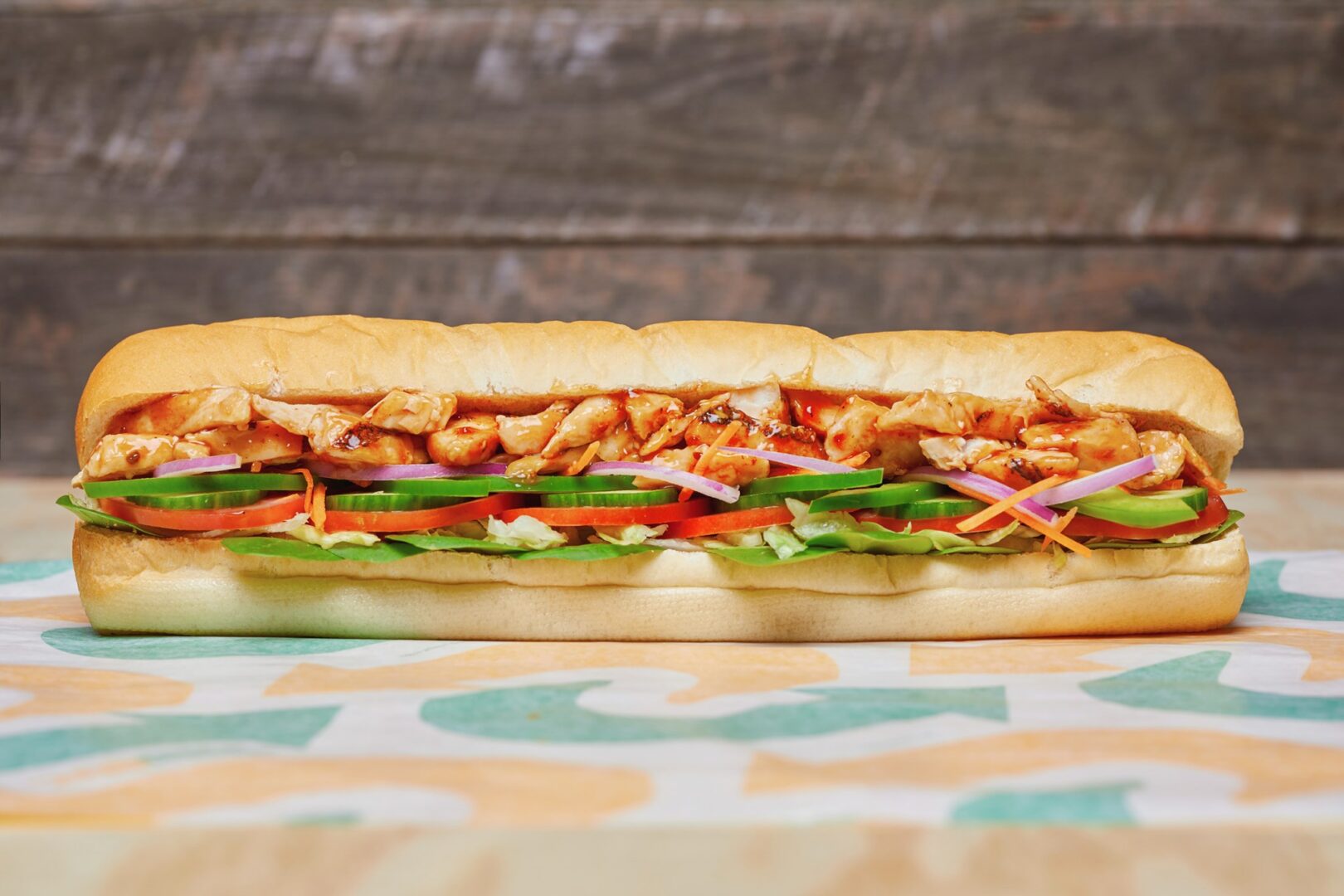 Promotional image of a sub from Subway