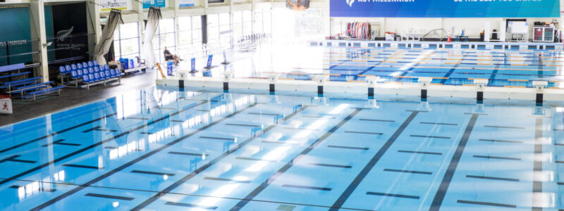 Millennium pool viewed from a higher angle