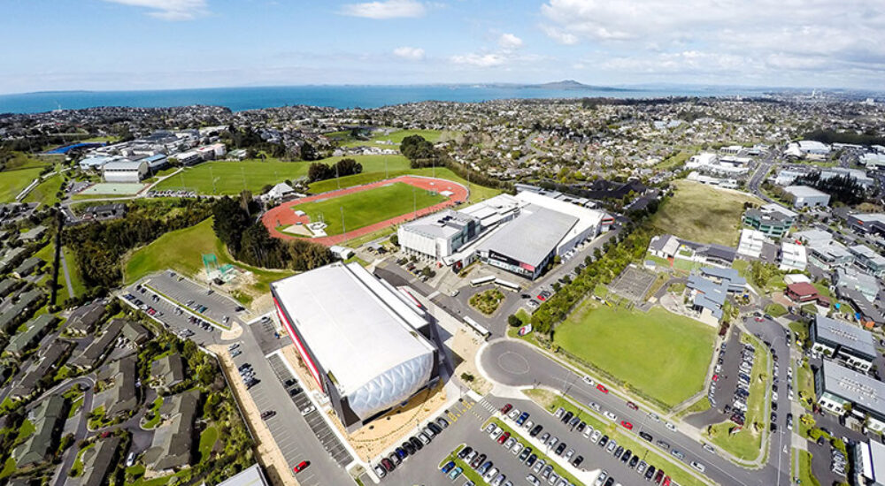 Aerial shot of AUT Millennium